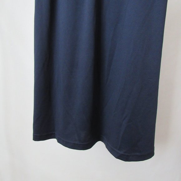 NANETTE LEPORE Slip Dress With Lace in Navy Blue Size-L - Picture 6 of 10